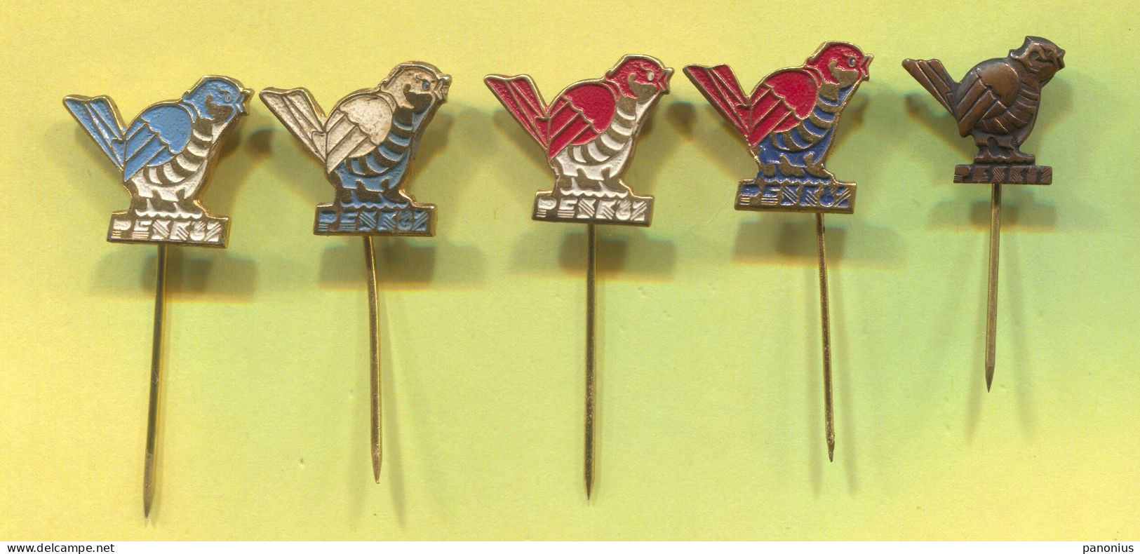 Rowing Kayak Canoe - PESK 1982. Belgrade Yugoslavia, World Championship, Vintage Pin Badge Abzeichen, 5 Pcs - Aviron