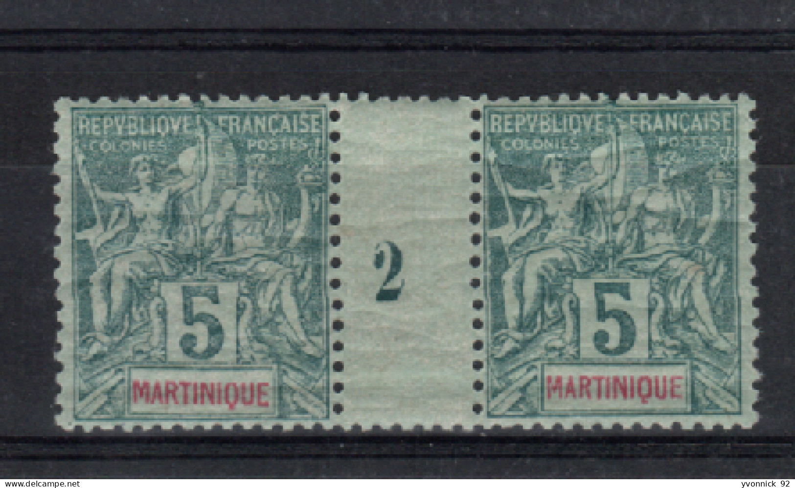 Martinique_ (1902 ) 1  Millésimes N°34 - Neufs