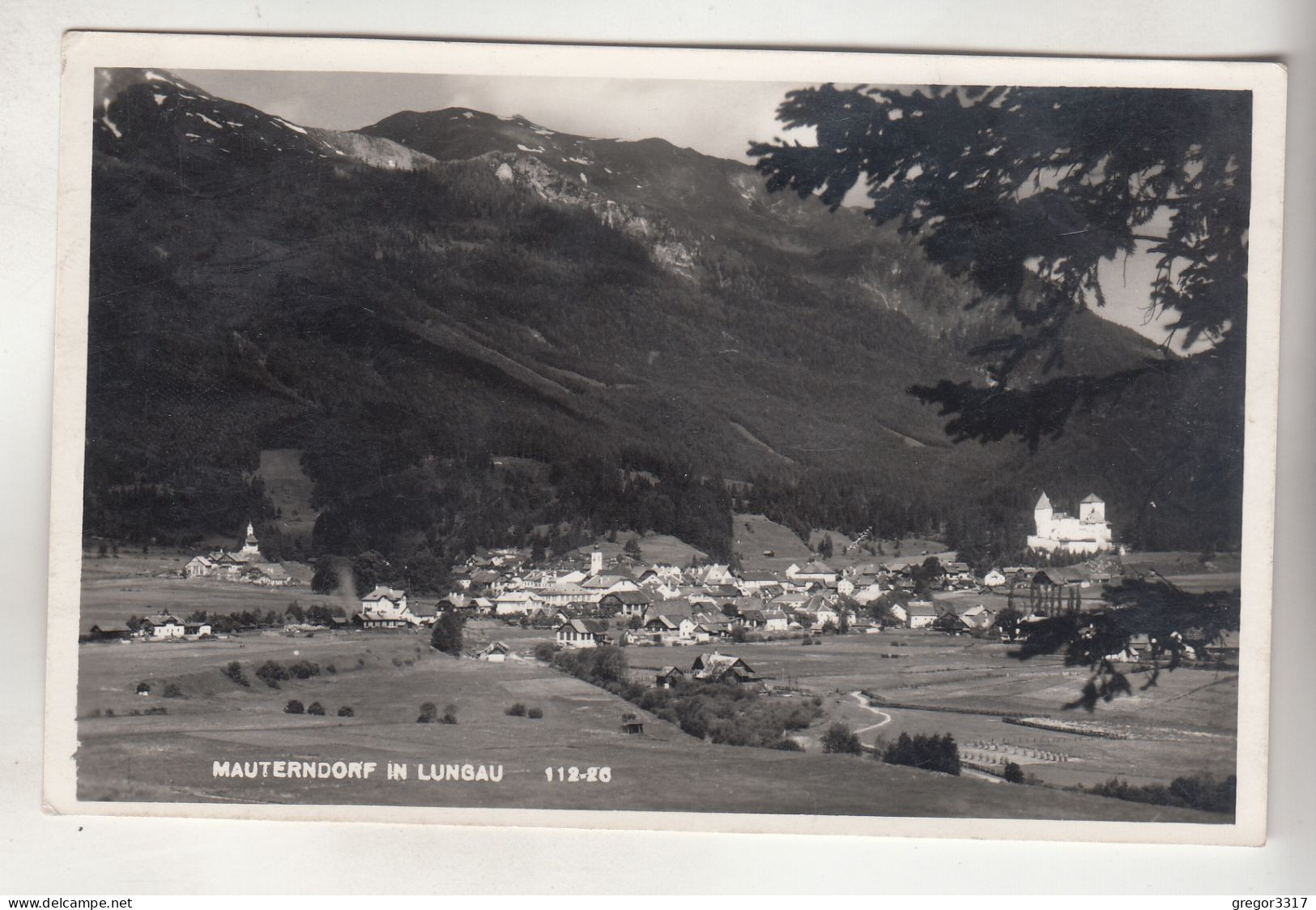 D26) MAUTERNDORF Im Lungau - Dünn Besiedelt Mit Häuser Usw. 1942 - Mauterndorf