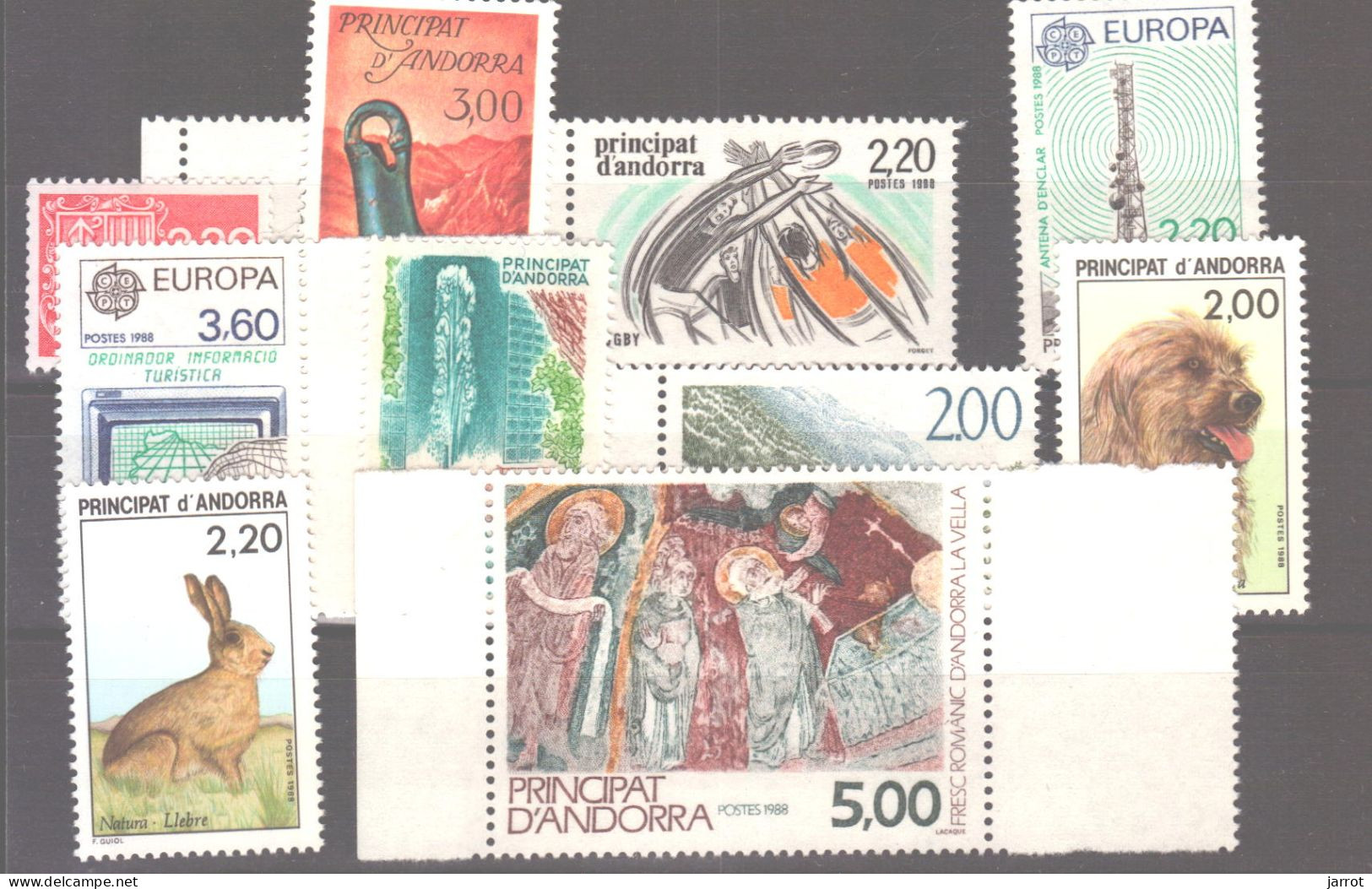 Année 1988 N° 366 à 375 ** MNH - Años Completos