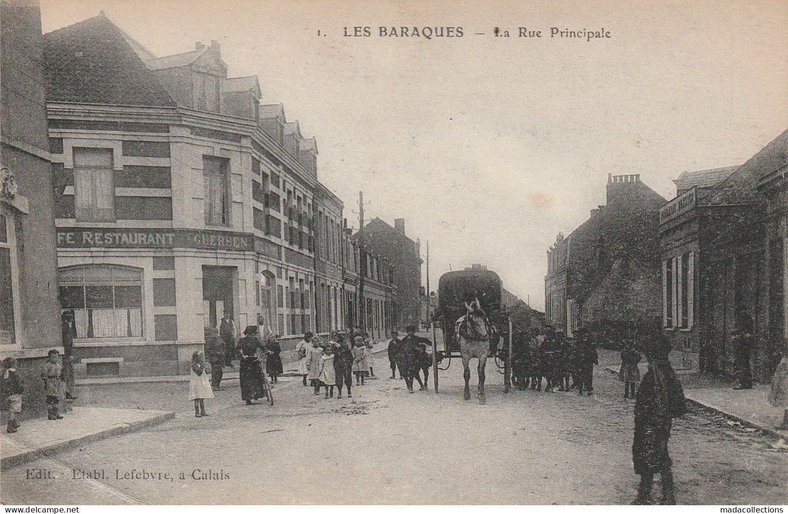 Sangatte (62 - Pas De Calais) Les Barraques - La Rue Principale - 1 - Sangatte