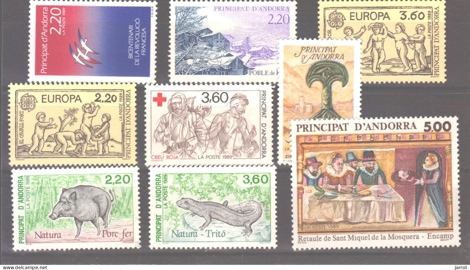 Année 1989 N° 376 à 384 ** MNH - Années Complètes