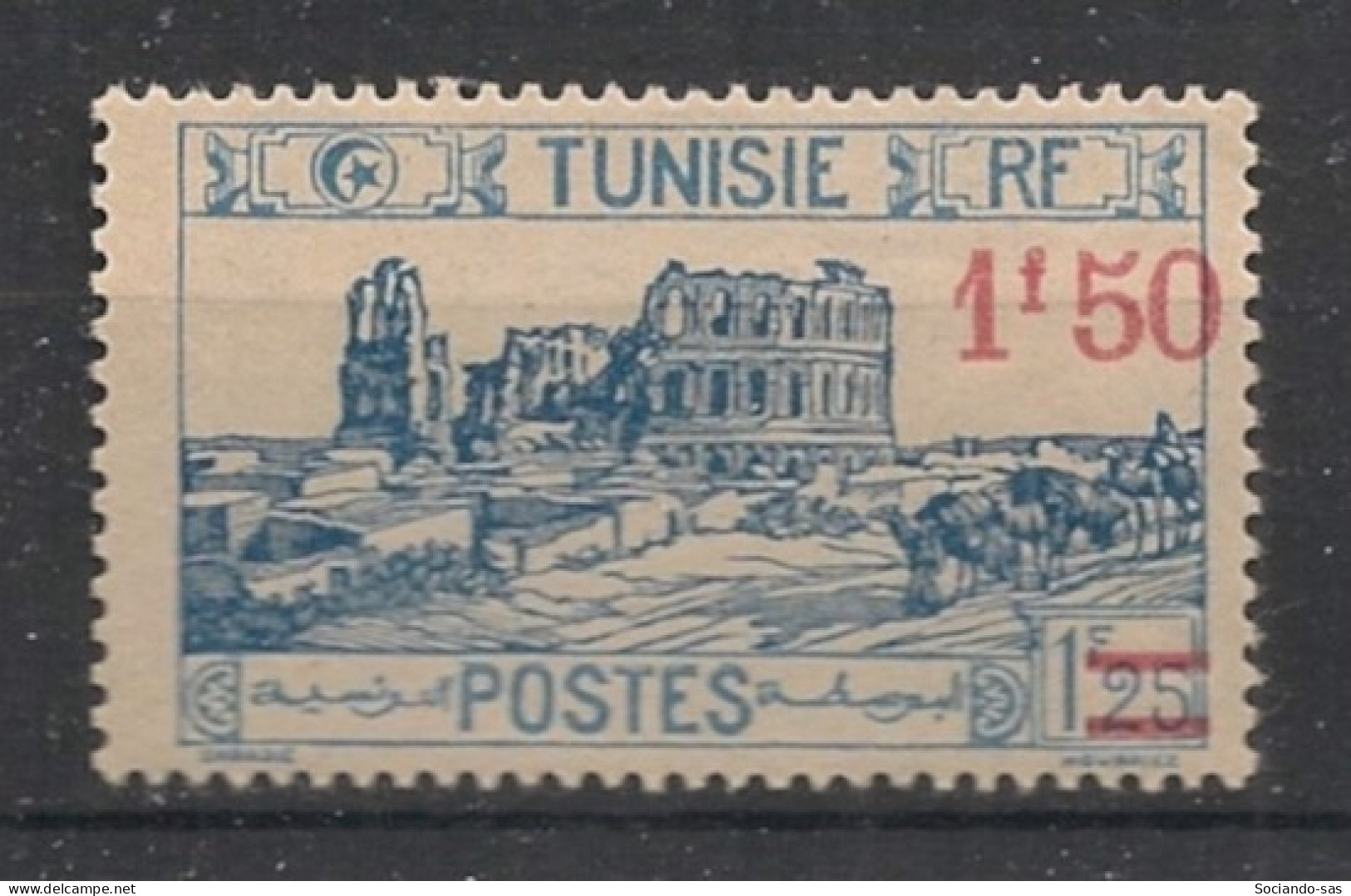 TUNISIE - 1927 - N°YT. 146 - El Djem 1f50 Sur 1f25 - Neuf Luxe** / MNH / Postfrisch - Neufs