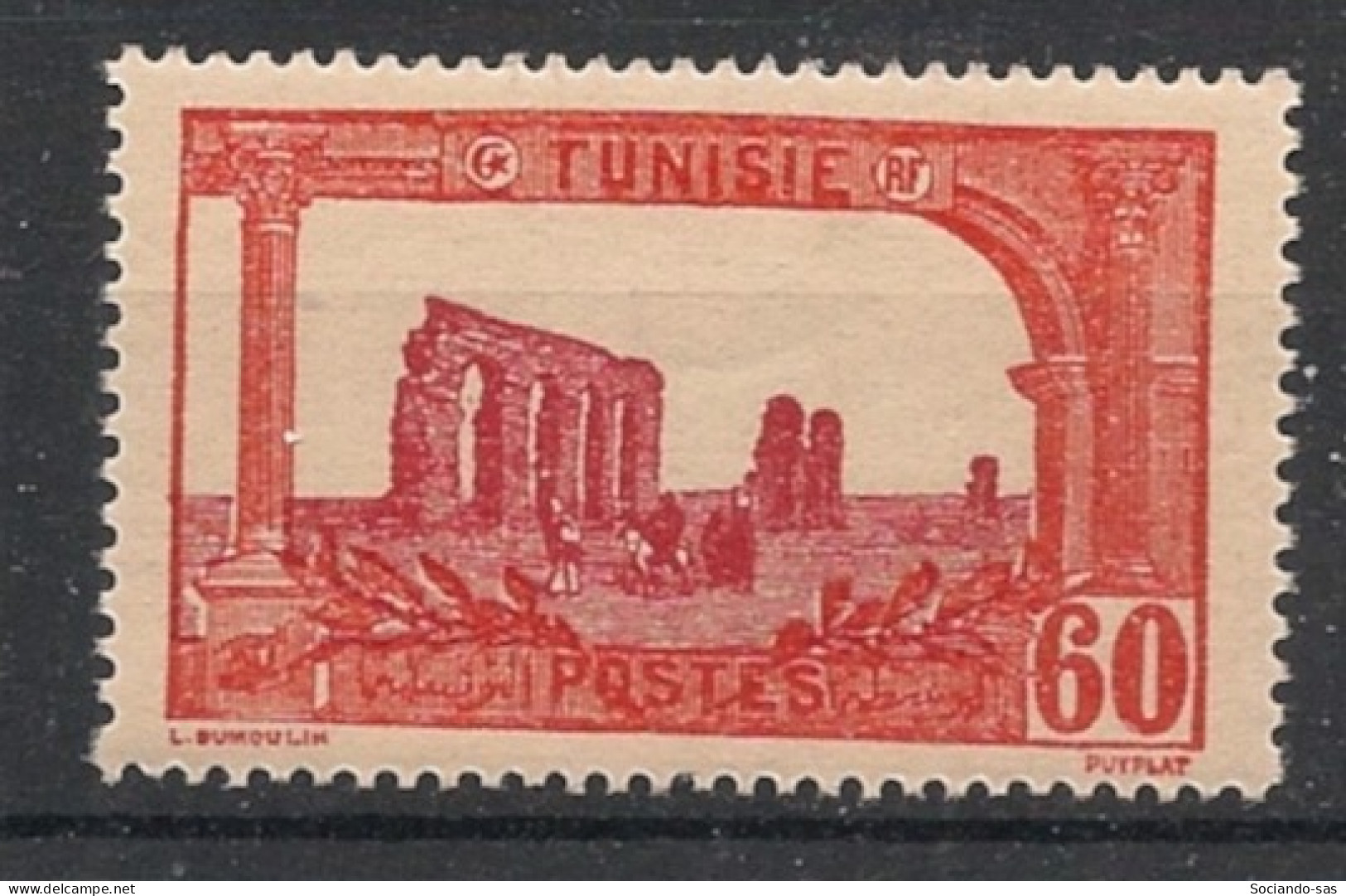 TUNISIE - 1923-26 - N°YT. 105 - Zaghouan 60c Rouge - Neuf Luxe** / MNH / Postfrisch - Neufs