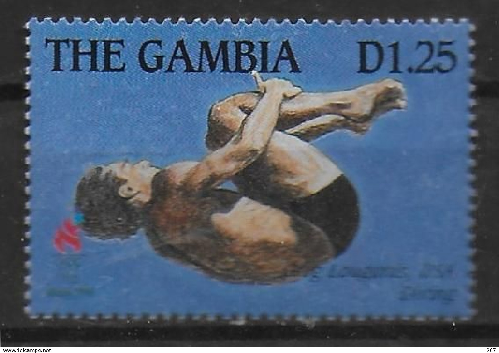 GAMBIE  N° 1867  * *  Jo 1996 Natation Plongeon Louganis Usa - Plongeon