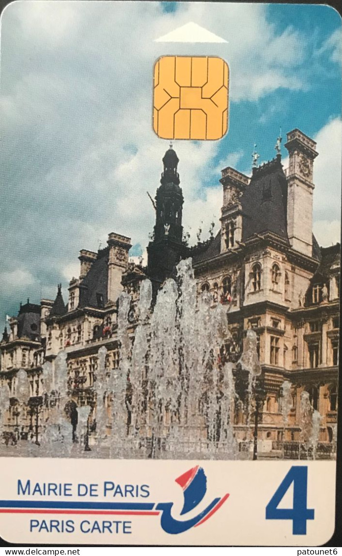 Stationnement  -  PARIS  -  4  -  L'Hotel De Ville   -  30 E. - PIAF Parking Cards