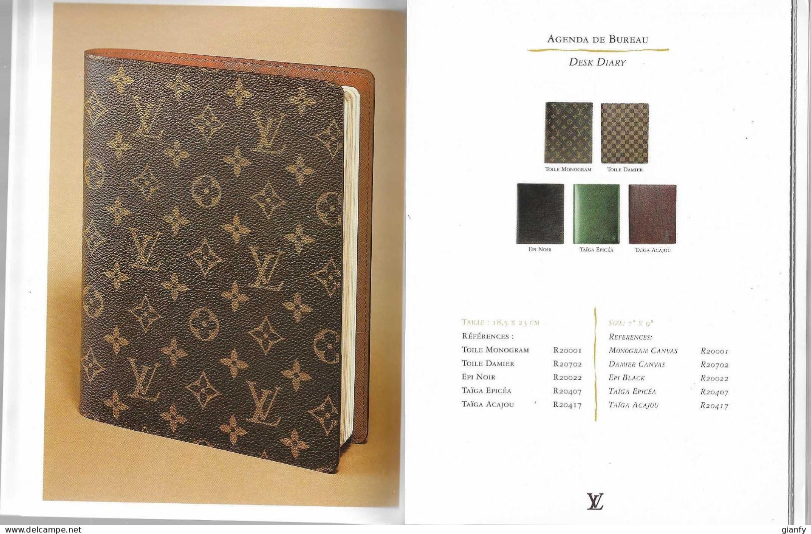 CATALOGO LOUIS VITTON AGENDE E PENNE STILOGRAFICHE 1997 - Schmuckuhren