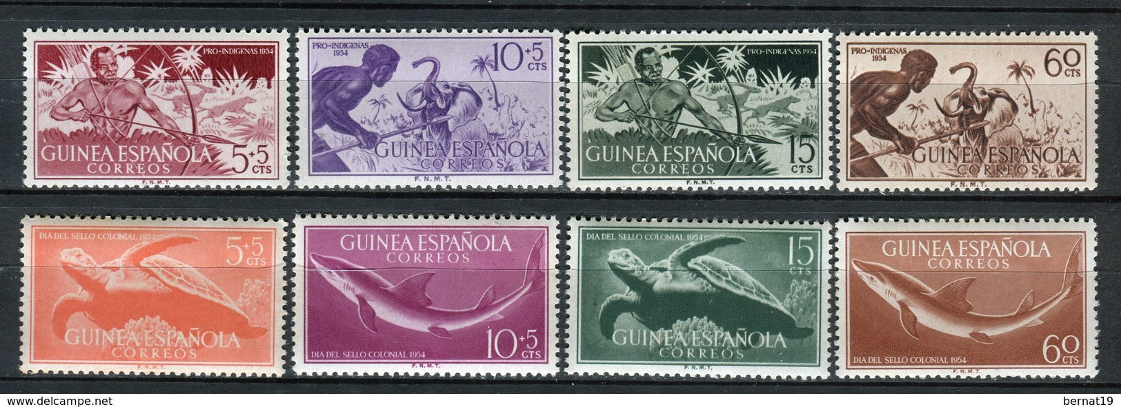 Guinea  Española 1954 Completo ** MNH. - Guinea Española