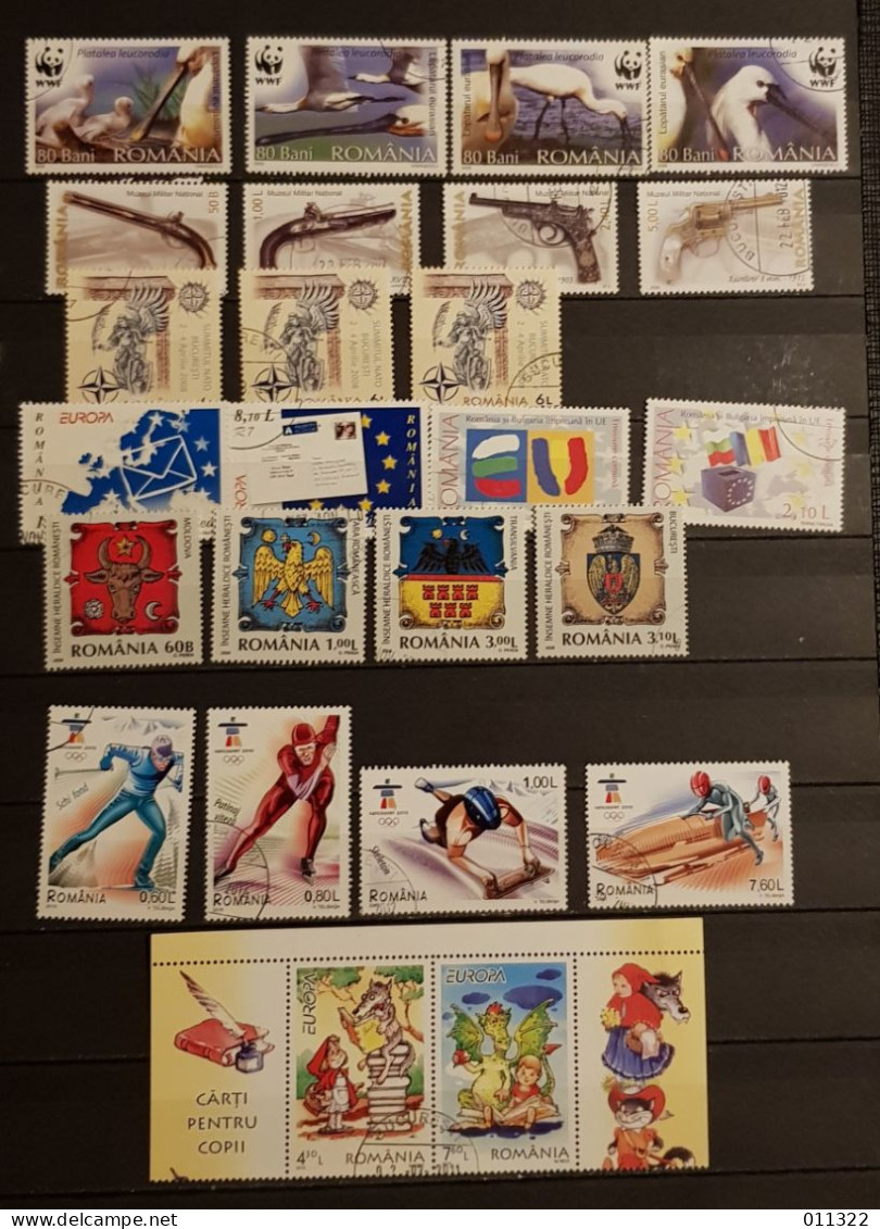 ROMANIA DIFFERENT TOPICS LOT USED - Used Stamps