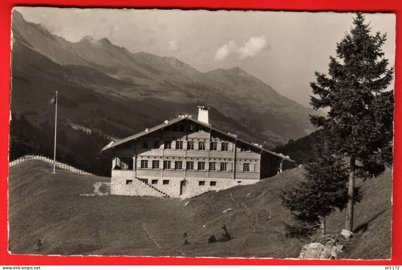 ZVF-23 Switzerland Adelboden Chalet International Des Eclaireuses Scouts. Our Chalet. Gelaufen 1948  - Scoutisme