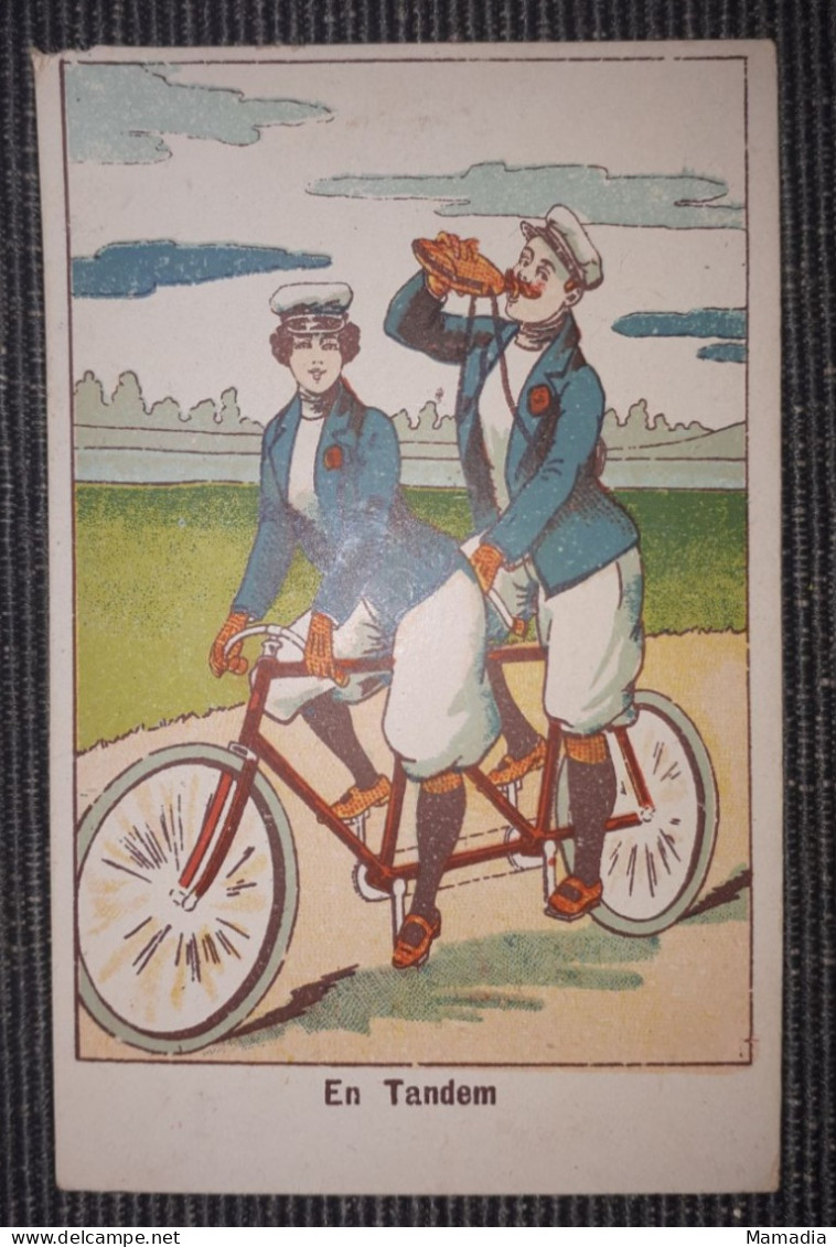 CHROMO VELO CYCLE CYCLISME GRANDE BISCUITERIE FRANCAISE FERENG MONTEUX 1895-1905 - Andere & Zonder Classificatie