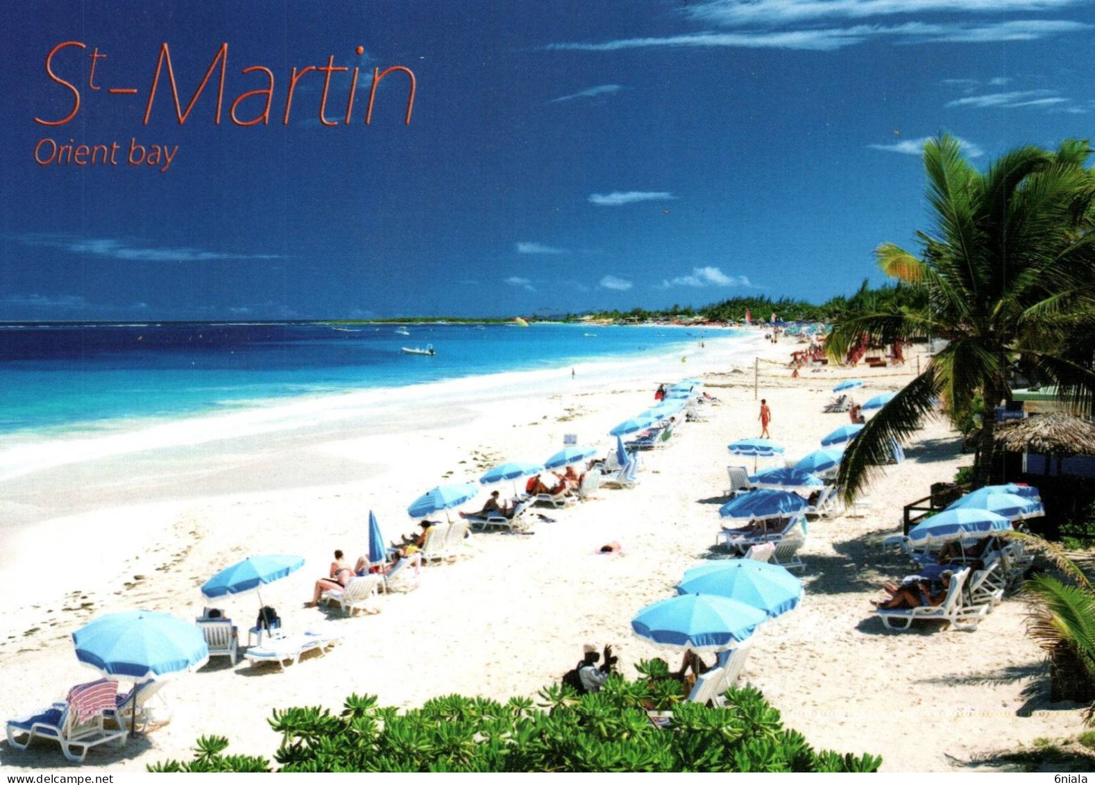 17221 SAINT MARTIN  La Baie Orientale   Guadeloupe  (2 Scans) - Saint Martin