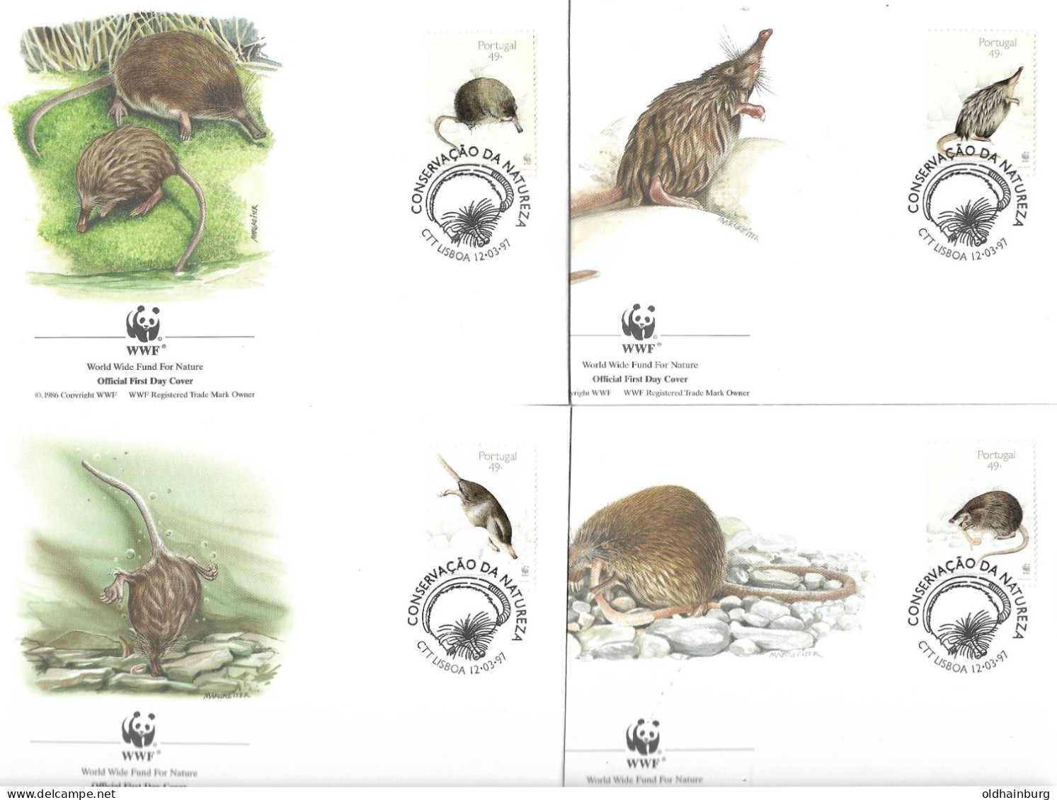 1137h: Portugal 1997, WWF- Ausgabe Pyrenäendesman, Serie **/ FDC/ Maximumkarten, Jeweils In Schutzhüllen - Brieven En Documenten