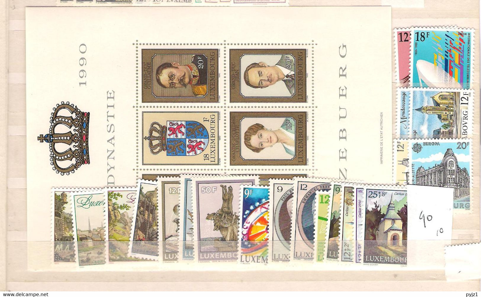 1990 MNH Luxemburg Year Complete According To Michel, Postfris** - Années Complètes