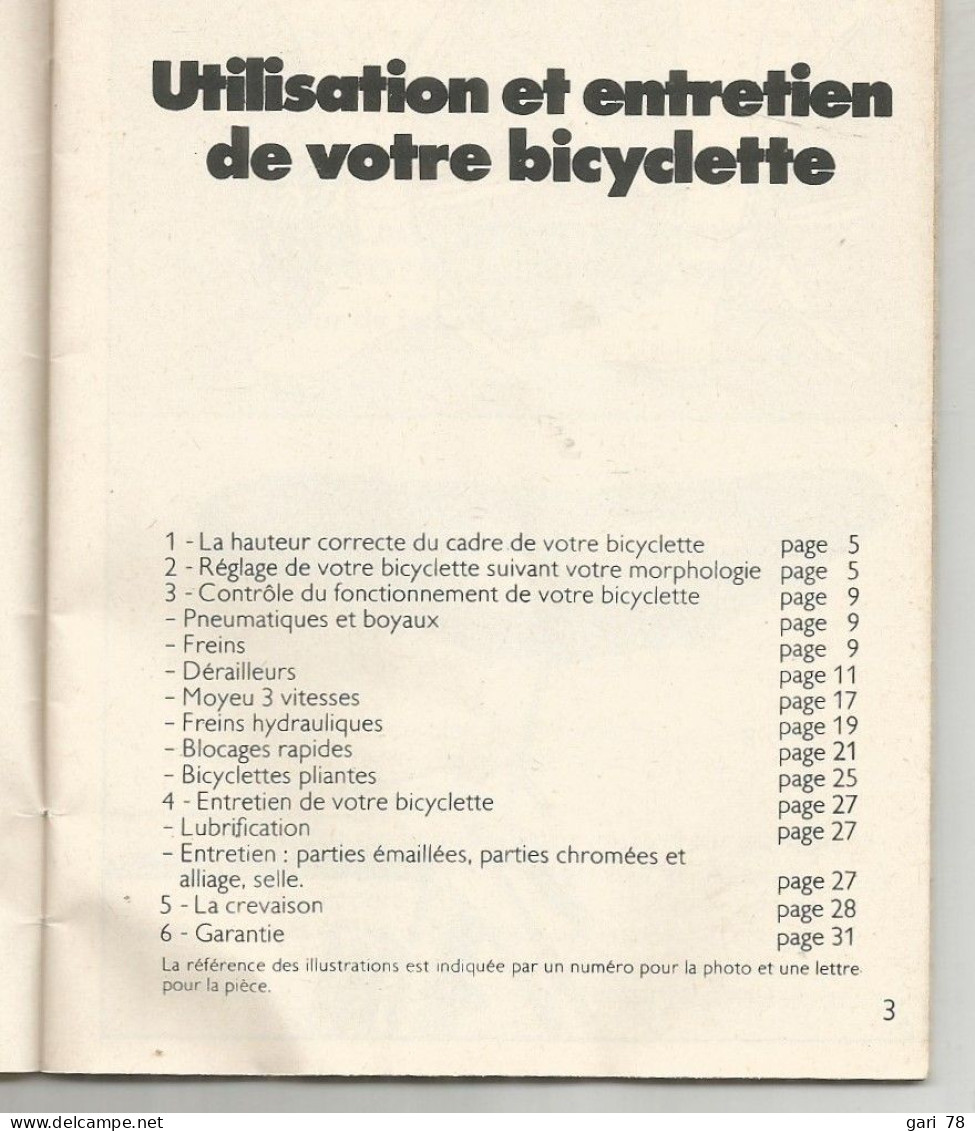 Manuel D'utilisation De Votre Bicyclette MOTOBECANE - Moto