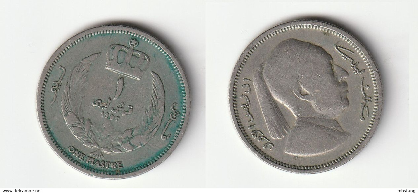 LIBIA 1 Qirsh / Piastre - Idris I 1952 Copper-nickel • 3.8 G •  19.87 Mm KM# 4, N# 6689 - Libye