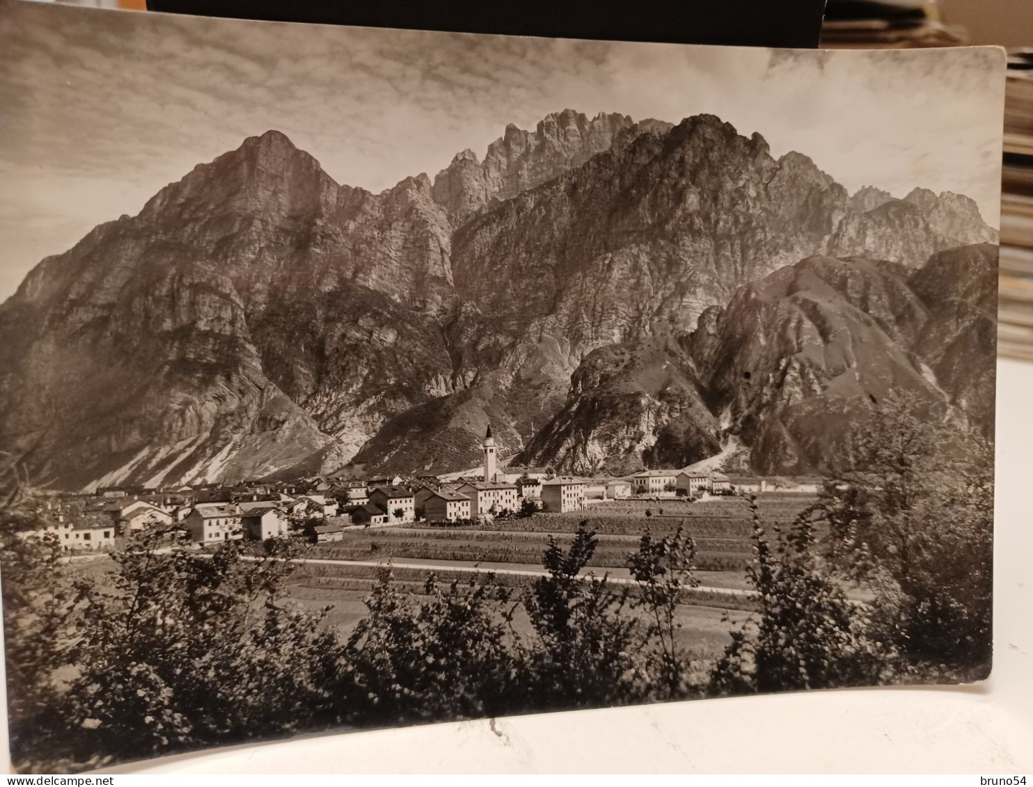 Cartolina Cimolais Provincia Pordenone ,panorama Con La Torre Vacalizza, Anni 50 - Pordenone