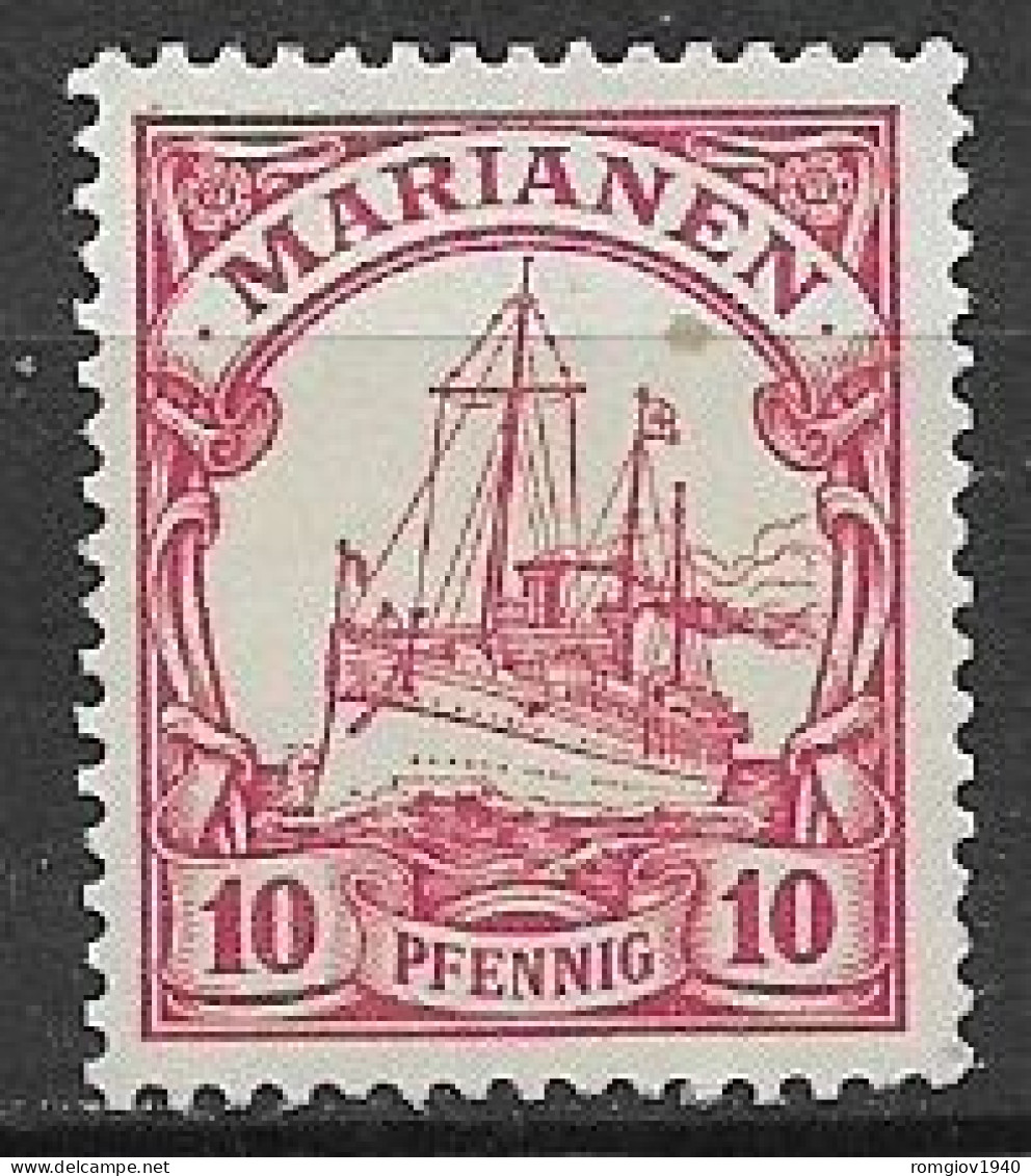 MARIANNE COLONIA TEDESCA 1900 SOPRASTAMPATI YVERT.9  MLH VF - Islas Maríanas