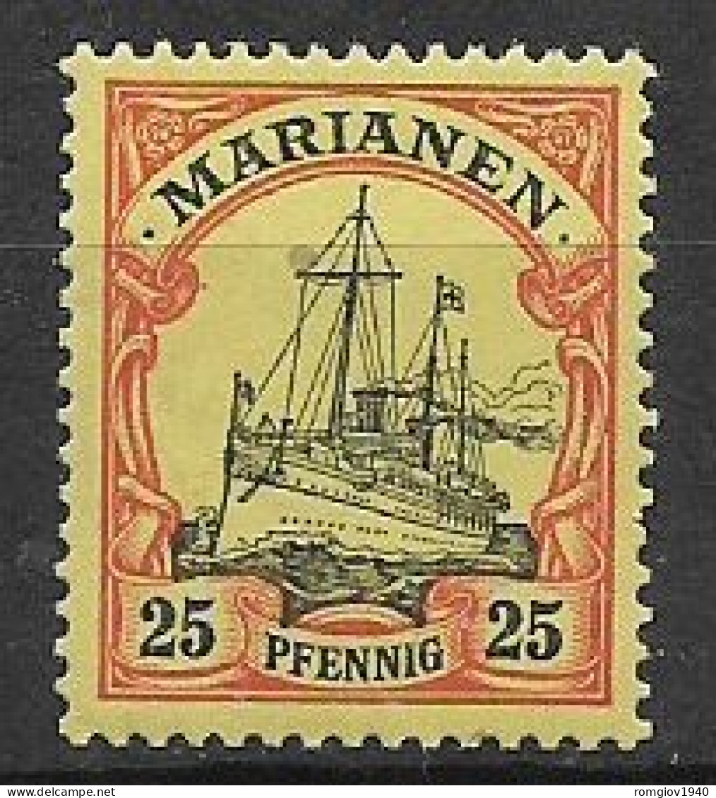 MARIANNE COLONIA TEDESCA 1900 SOPRASTAMPATI YVERT.11   MLH VF - Mariana Islands