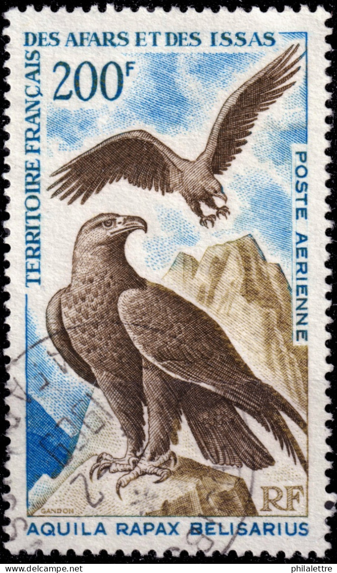 AFARS & ISSAS - 1969 - Yv.PA56 200fr Aquila Rapax Belisarius - Oblitéré TB - Used Stamps