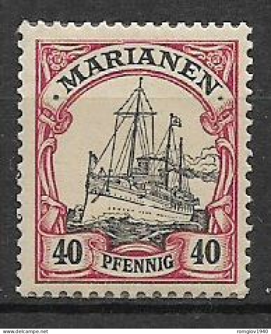 MARIANNE COLONIA TEDESCA 1900 SOPRASTAMPATI YVERT.13   MLH VF - Isole Marianne