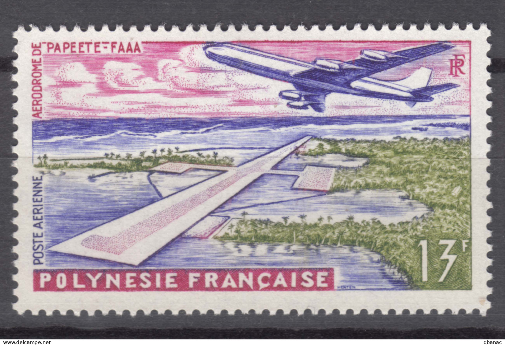 French Polynesia Polinesie 1960 Airmail Mi#19 Mint Never Hinged - Nuevos