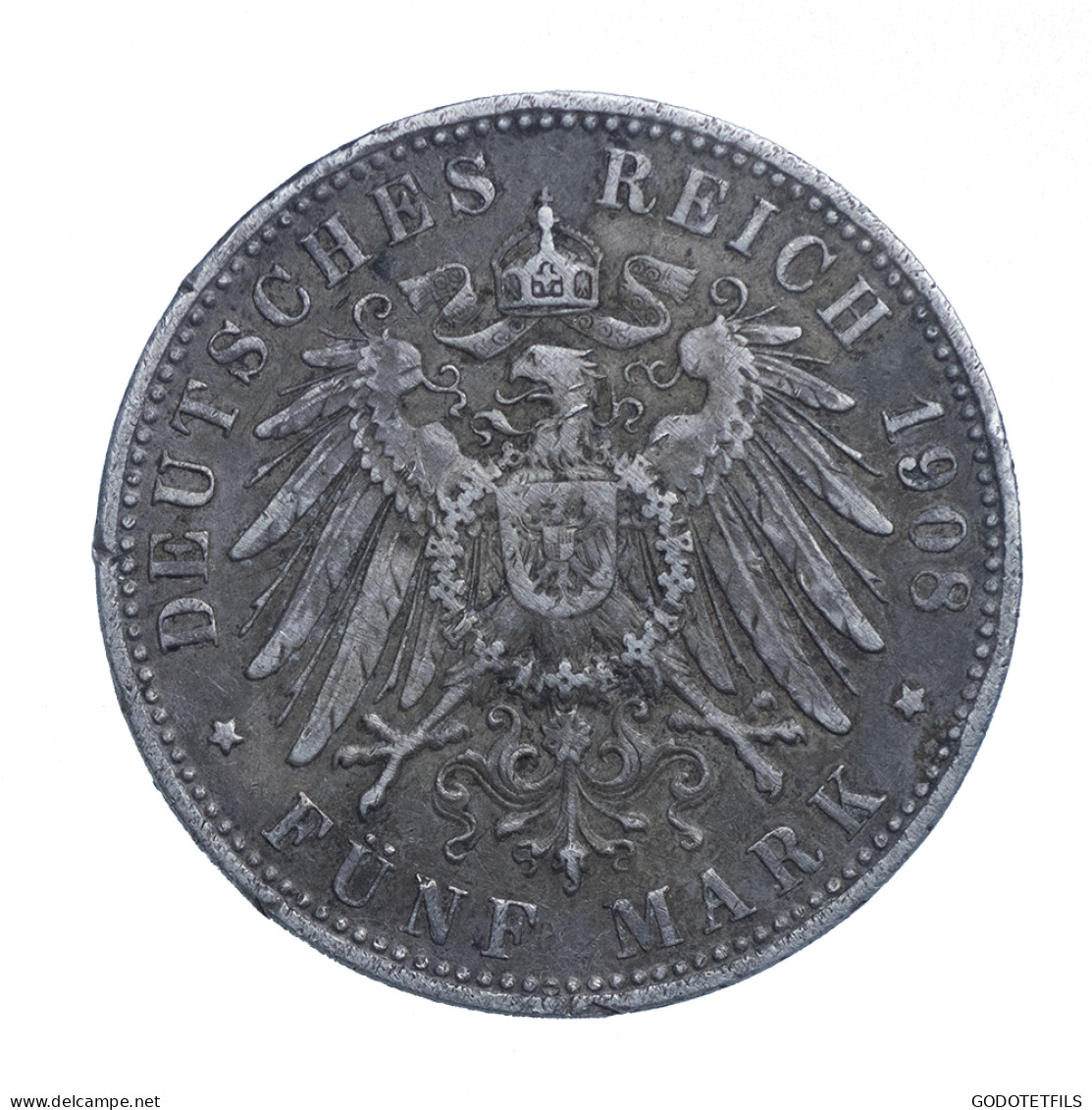 Allemagne-Royaume De Bayern - 5 Mark Otto Koenig - 1908 Munich - 2, 3 & 5 Mark Argento