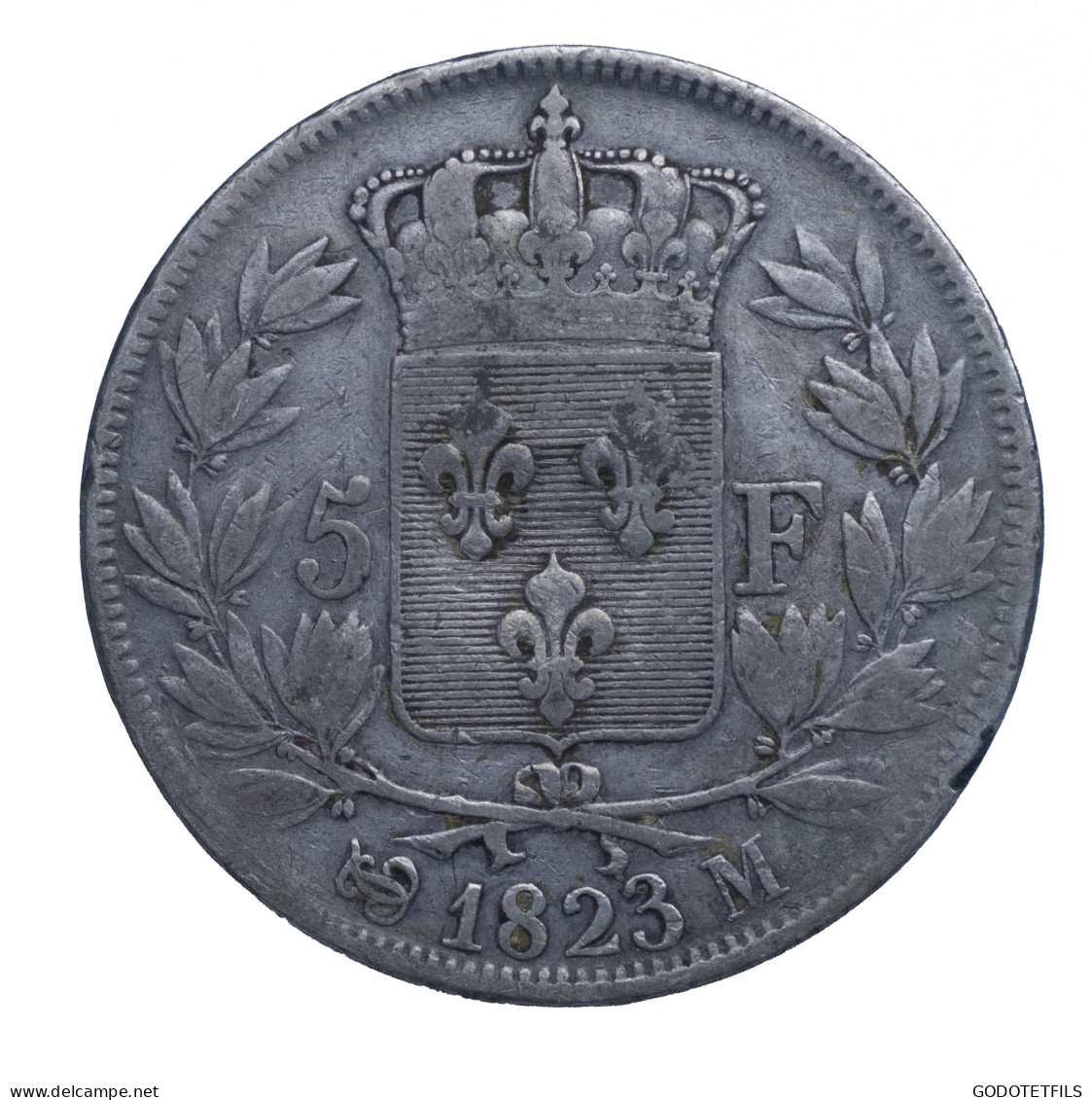 Restauration - Louis XVIII-5 Francs- 1823-Toulouse - 5 Francs