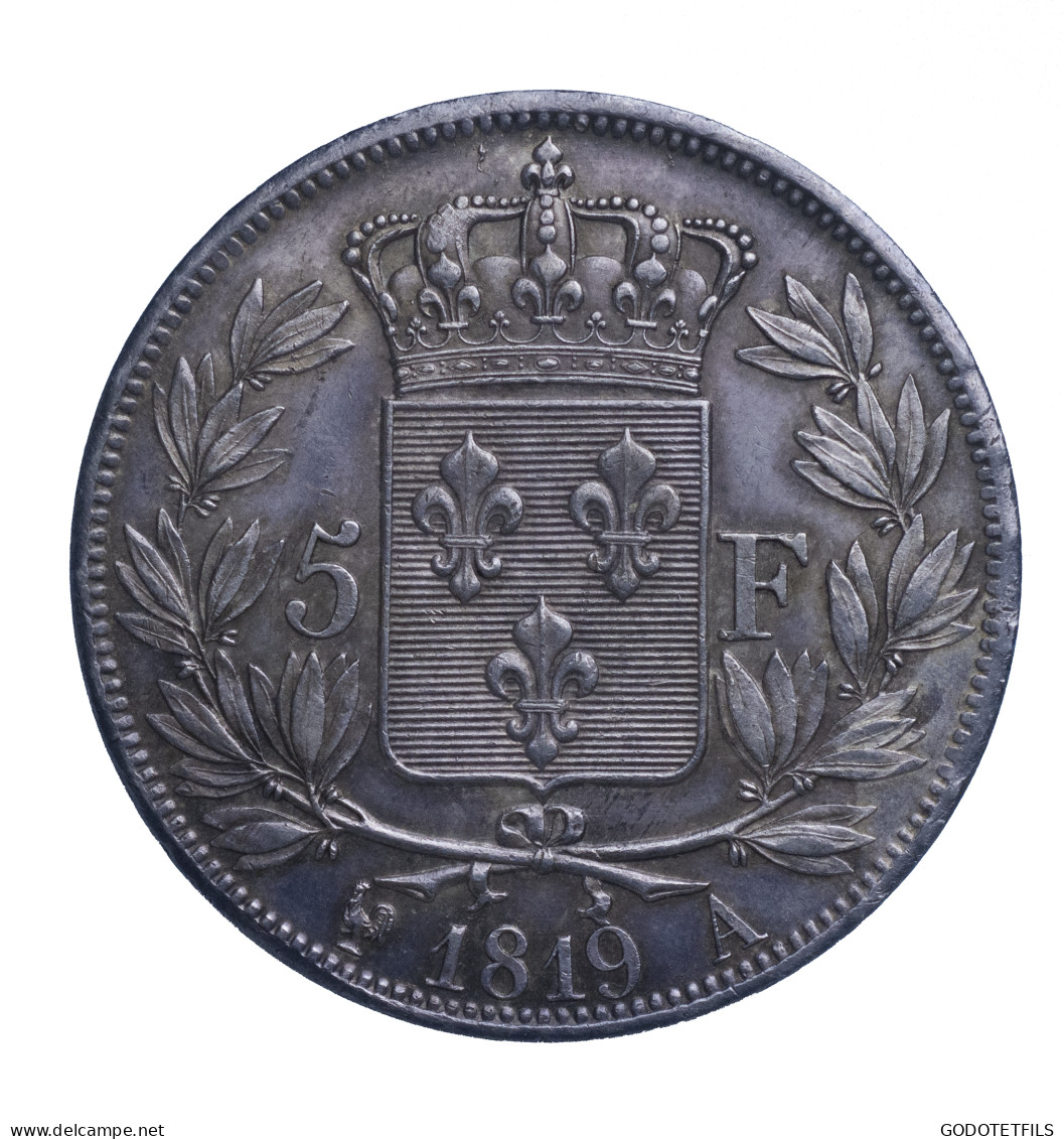 Restauration - Louis XVIII-5 Francs- 1819-Paris - 5 Francs