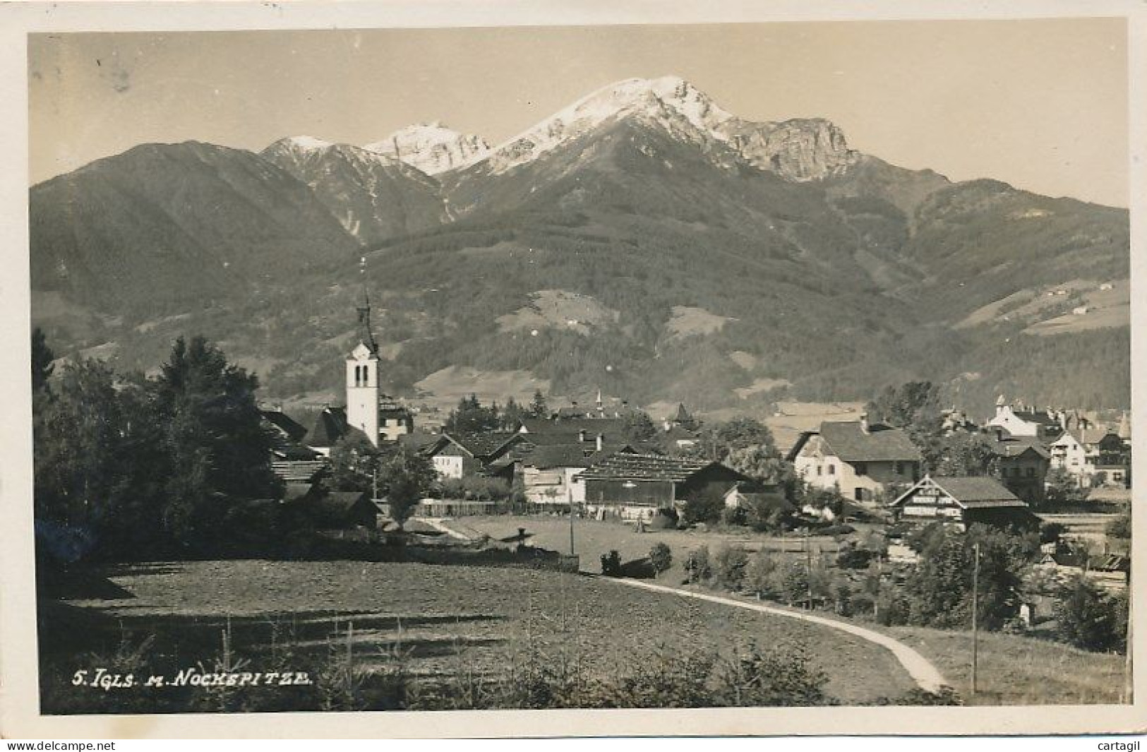 CPA ( Fotokarte 1938 Avec Défaut)- 30807-Autriche-Igls Mit Nockspitze -Envoi Gratuit - Igls