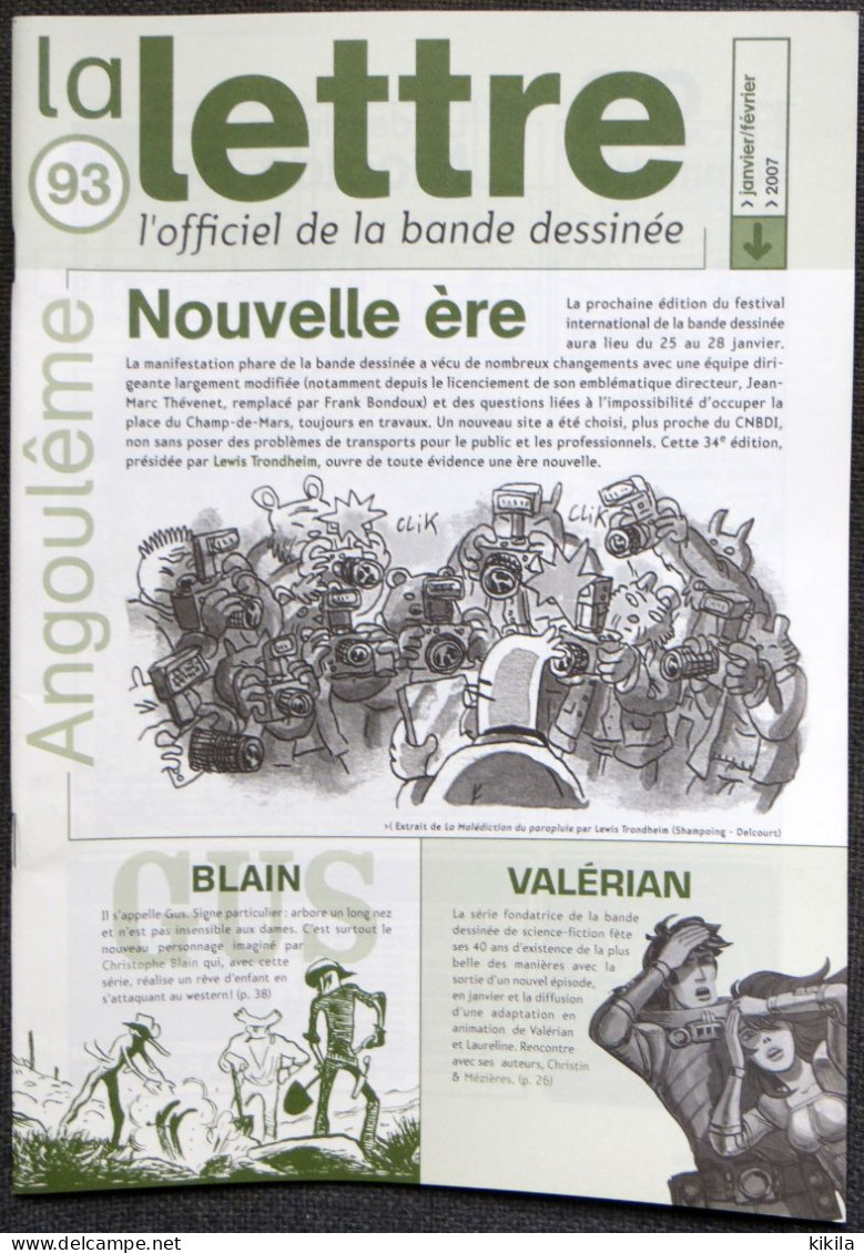 LA LETTRE De Dargaud L'Officiel De La Bande Dessinée N° 93 Janvier Février 2007 Angoulême Nouvelle ère   Christophe * - Lettre De Dargaud, La