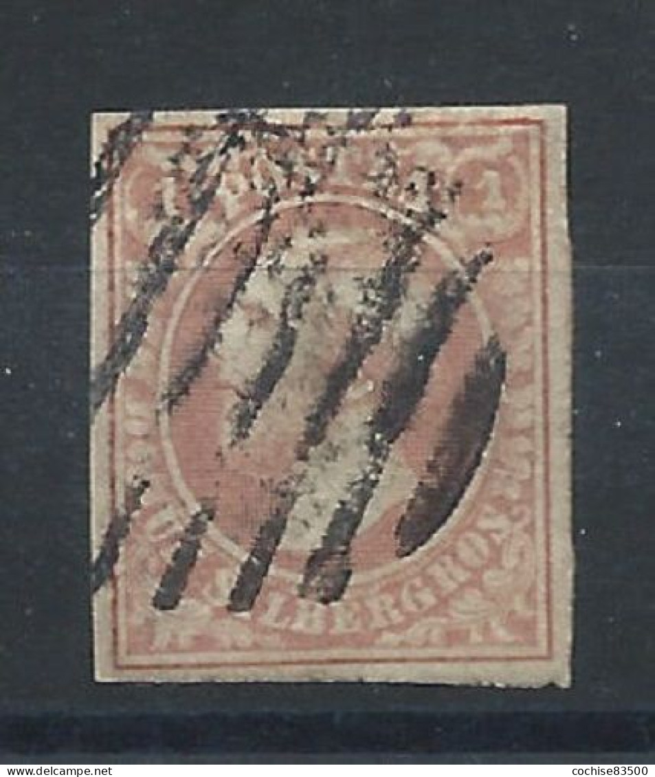 Luxembourg N°2 Obl (FU)1852 - Grand-Duc Guillaume III - 1852 Willem III