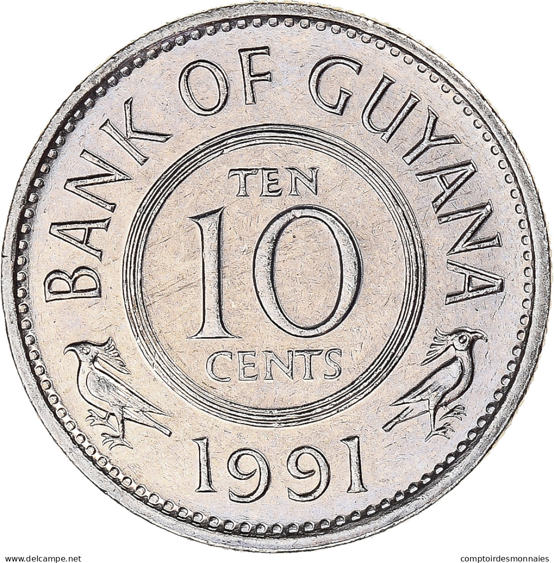 Monnaie, Guyana, 10 Cents, 1991 - Guyana