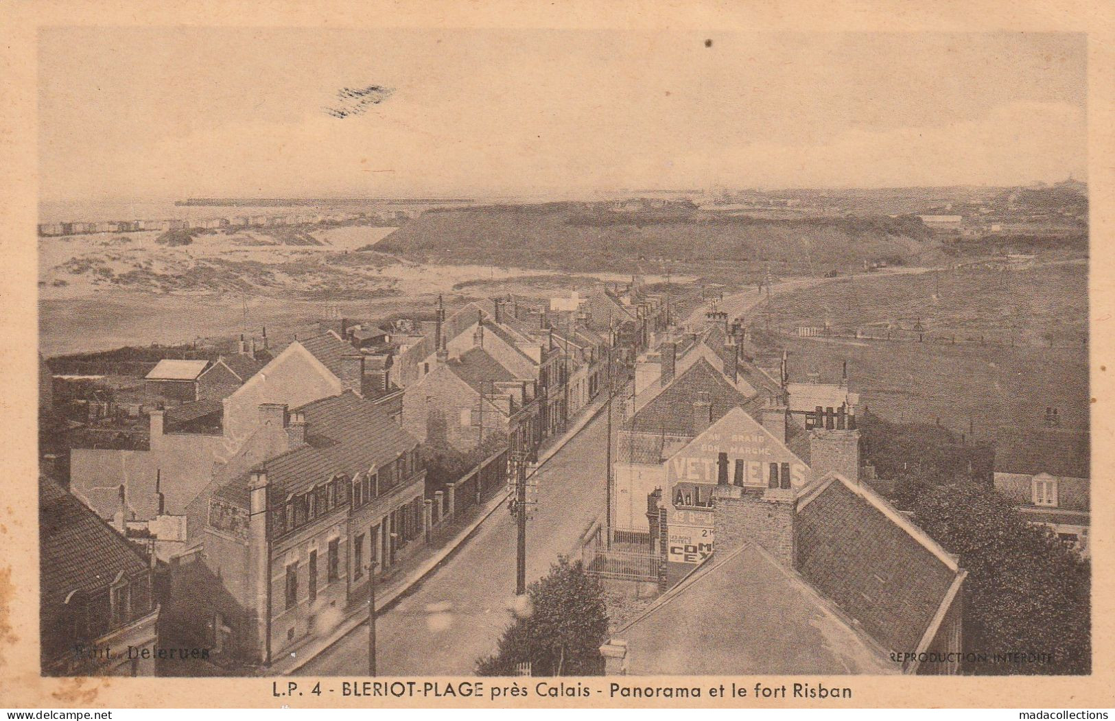 Sangatte (62 - Pas De Calais)  Blériot - Plage . Panorama Et Le Fort Risban - Sangatte