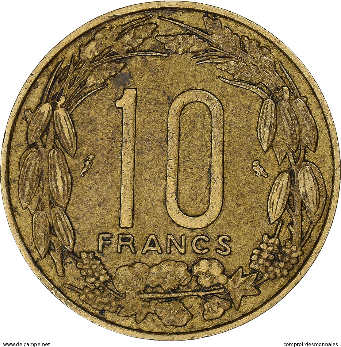 Monnaie, Afrique Équatoriale, 10 Francs, 1961 - Camerun