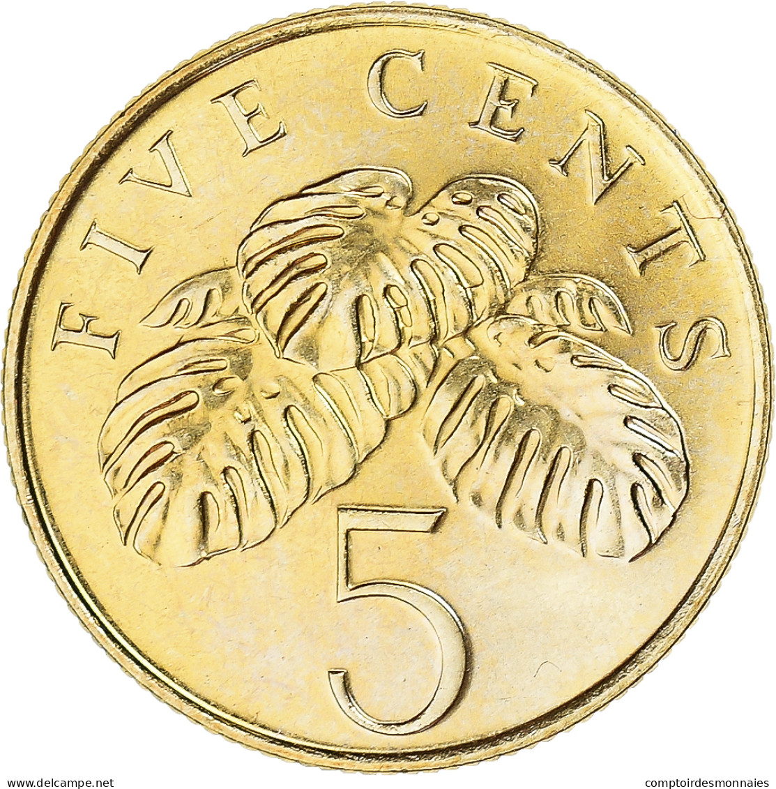 Monnaie, Singapour, 5 Cents, 1995 - Singapour