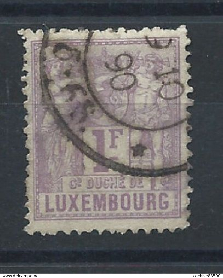 Luxembourg N°57 Obl (FU)1882/91 - Allégorie Blason - 1882 Allégorie