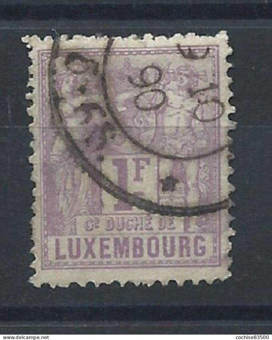 Luxembourg N°57 Obl (FU)1882/91 - Allégorie Blason - 1882 Allegory