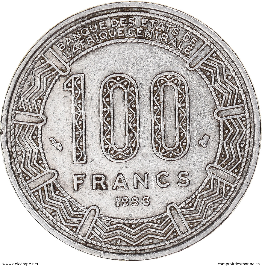 Monnaie, États De L'Afrique Centrale, 100 Francs, 1996 - Zentralafrik. Republik