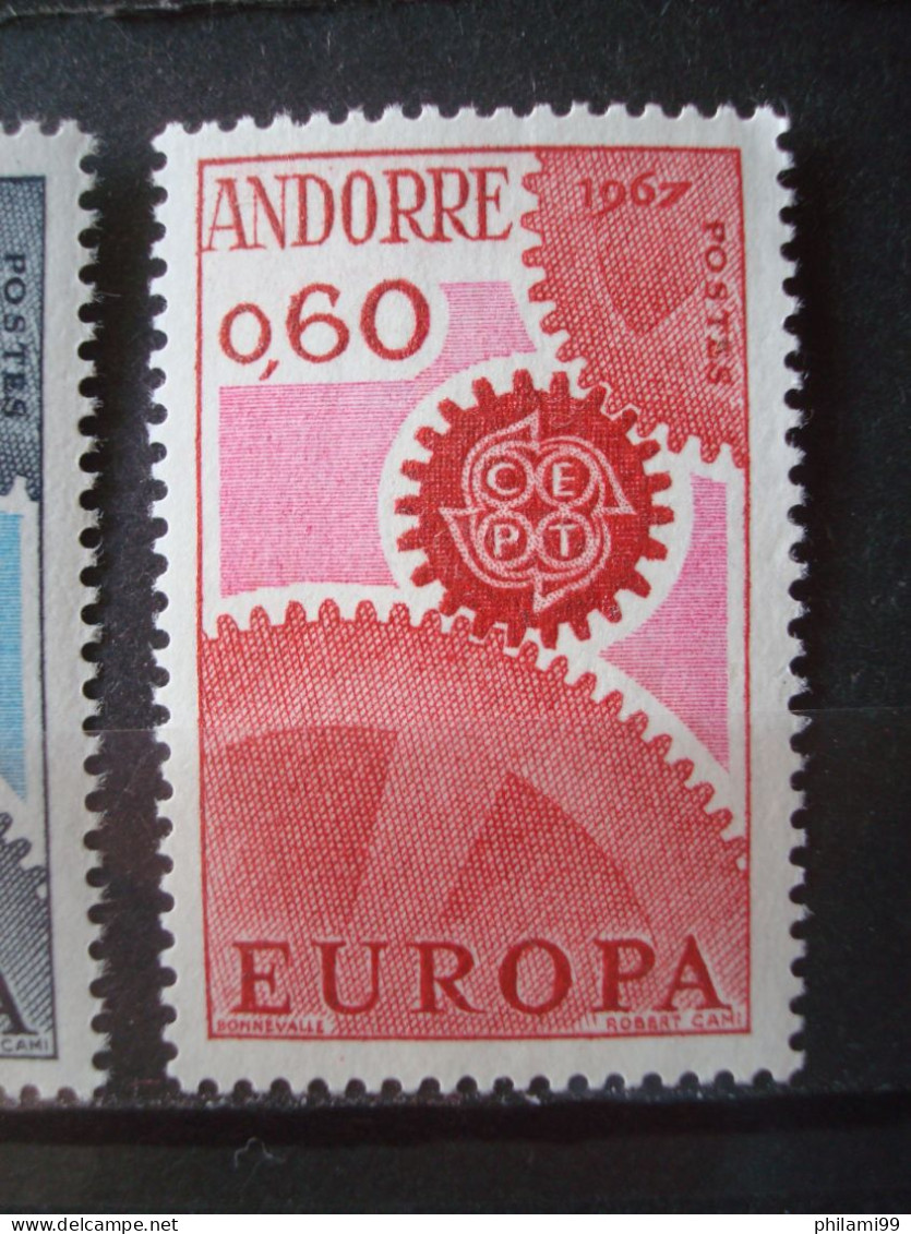 ANDORRA FR 1967 MNH** (15x) COT. Mi. 15x12 = 180 € EUROPA - Sammlungen