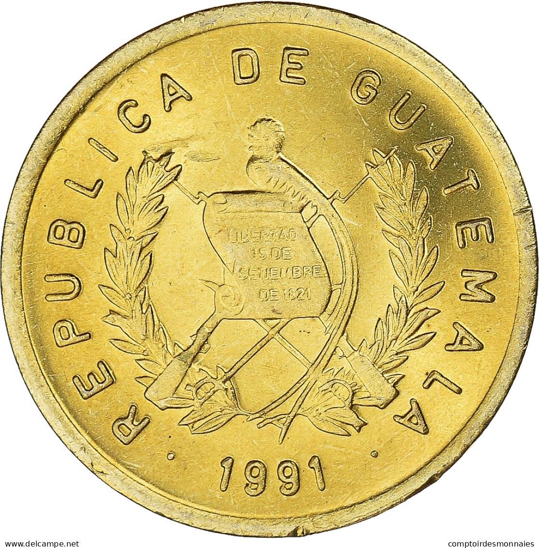 Monnaie, Guatemala, Centavo, Un, 1991 - Guatemala