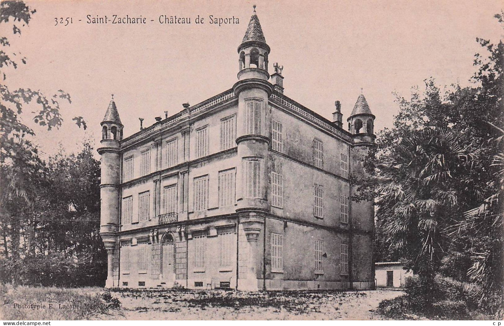 Saint Zacharie - Chateau De Saporta -  CPA °J - Saint-Zacharie