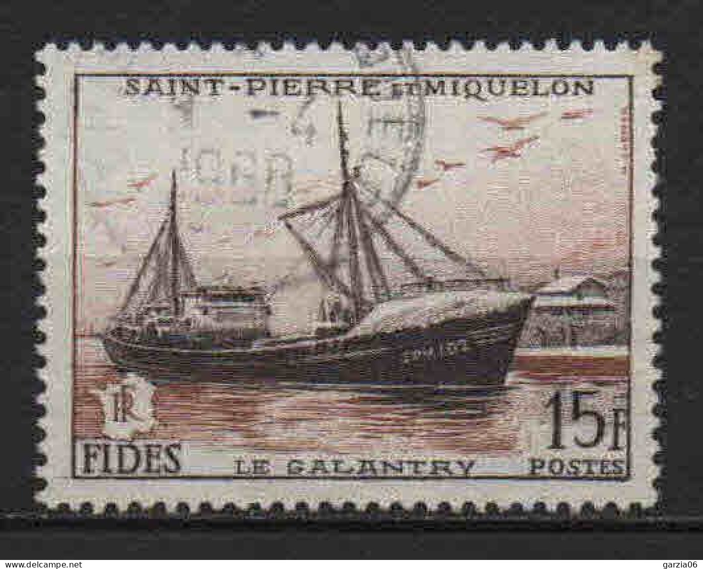 St Pierre Et Miquelon - 1956 -  FIDES - N° 352 - Oblit - Used - Usati