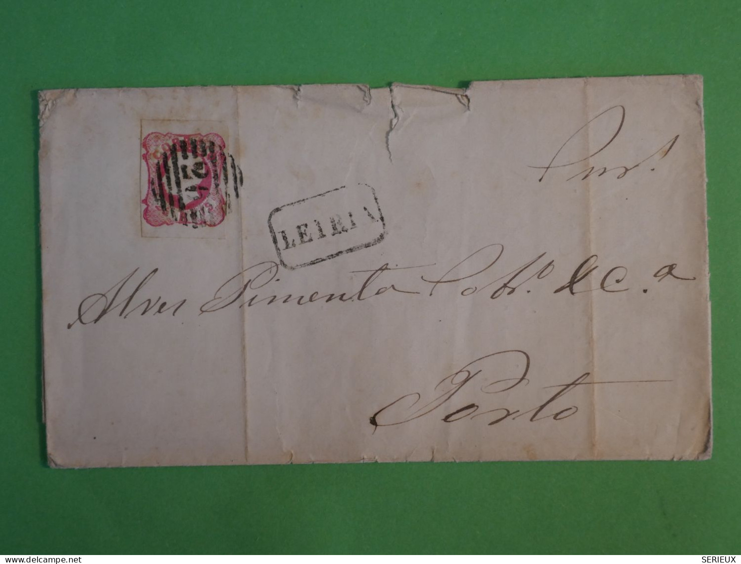 BU5  PORTUGAL  BELLE LETTRE 1868 LEIRIA A PORTO     +AFF. INTERESSANT+ - Briefe U. Dokumente