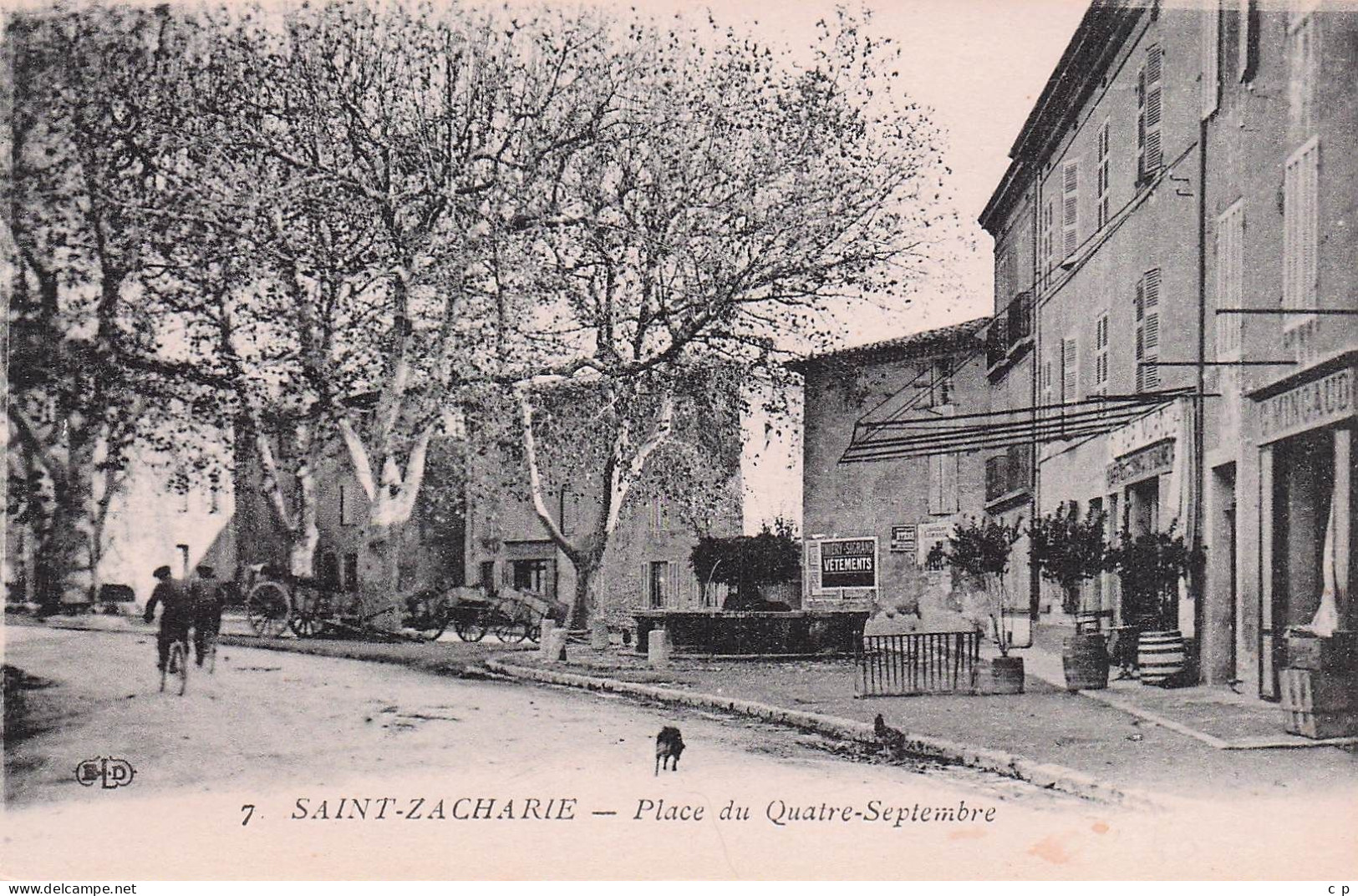 Saint Zacharie - Place Du 4 Septembre  - CPA °J - Saint-Zacharie