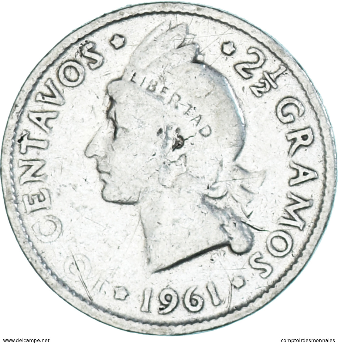 Monnaie, DOMINICA, 10 Centavos, 1961 - Dominicaanse Republiek