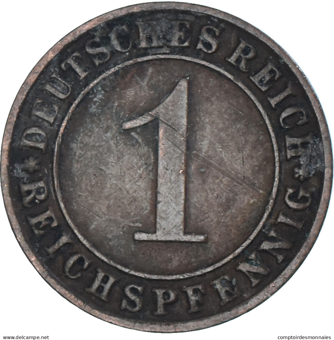 Monnaie, Allemagne, Reichspfennig, 1929 - 1 Renten- & 1 Reichspfennig