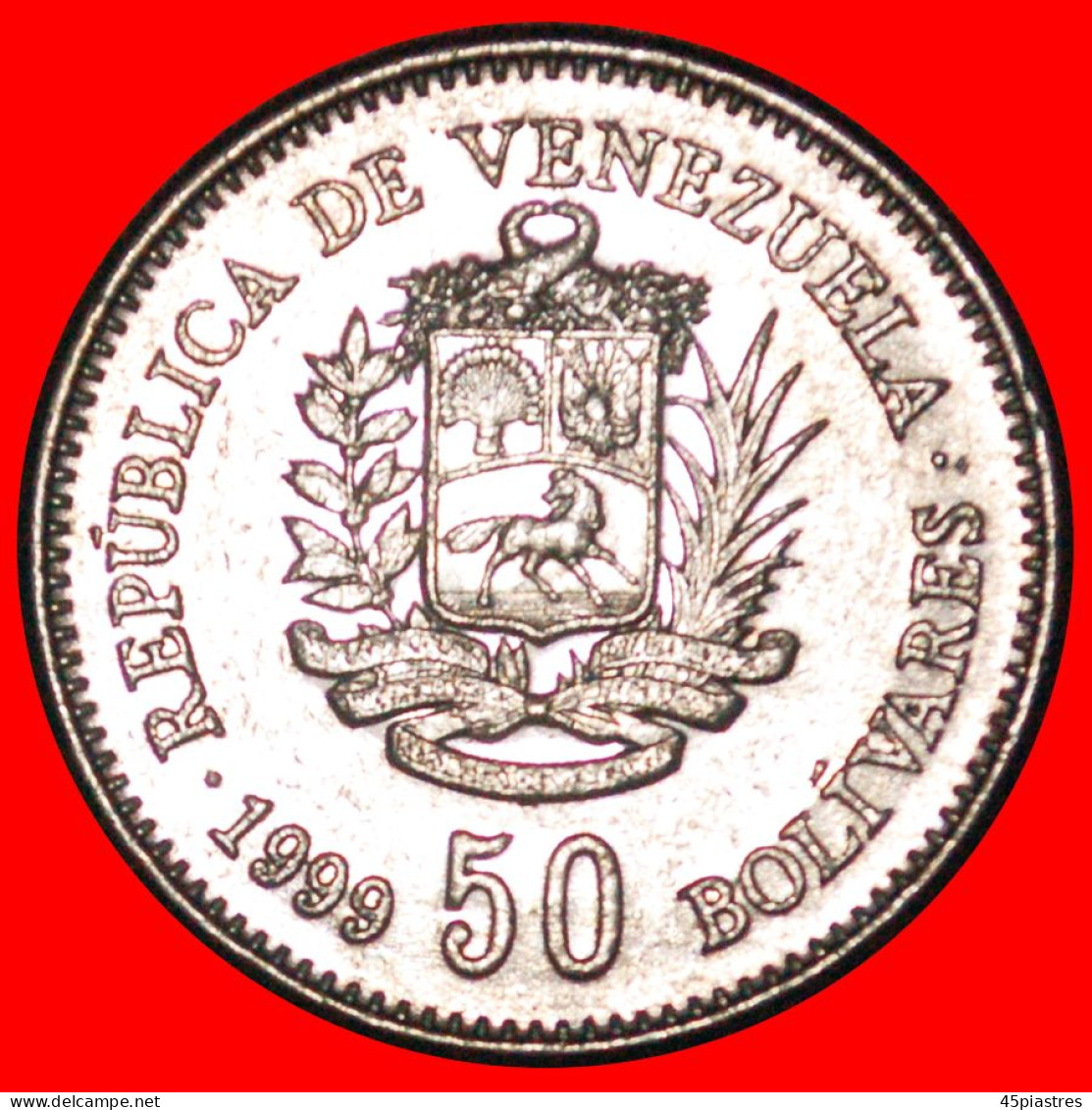 * ERROR BOLIVAR (1783-1830): VENEZUELA  50 BOLIVARES 1999! CORNUCOPIAS! · LOW START! · NO RESERVE!!! - Venezuela