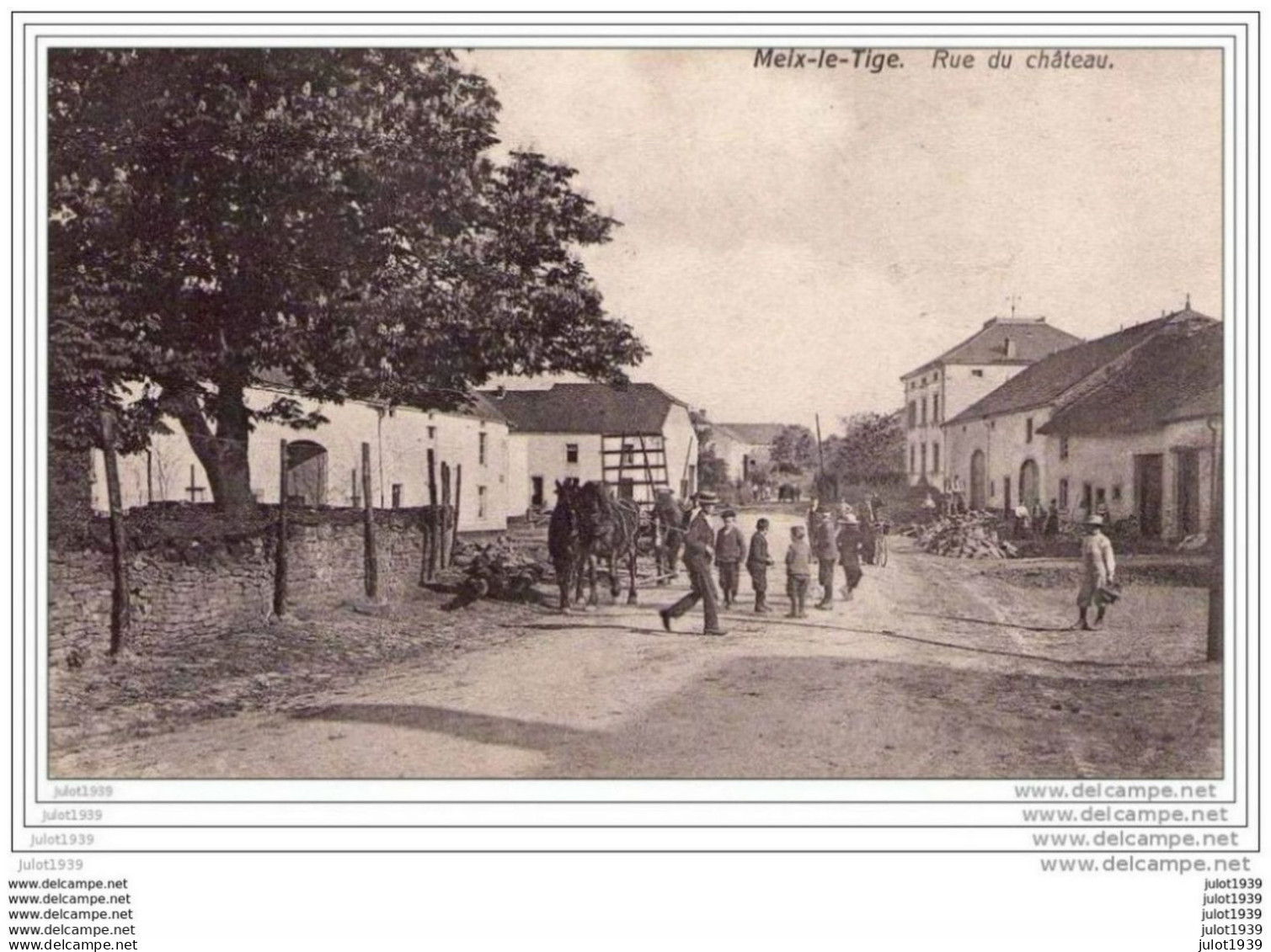 MEIX - LE - TIGE ..--  Rue Du Château . 1910 Vers GAND ( Melle Marie VERMEERSCH ) . Voir Verso . - Saint-Léger