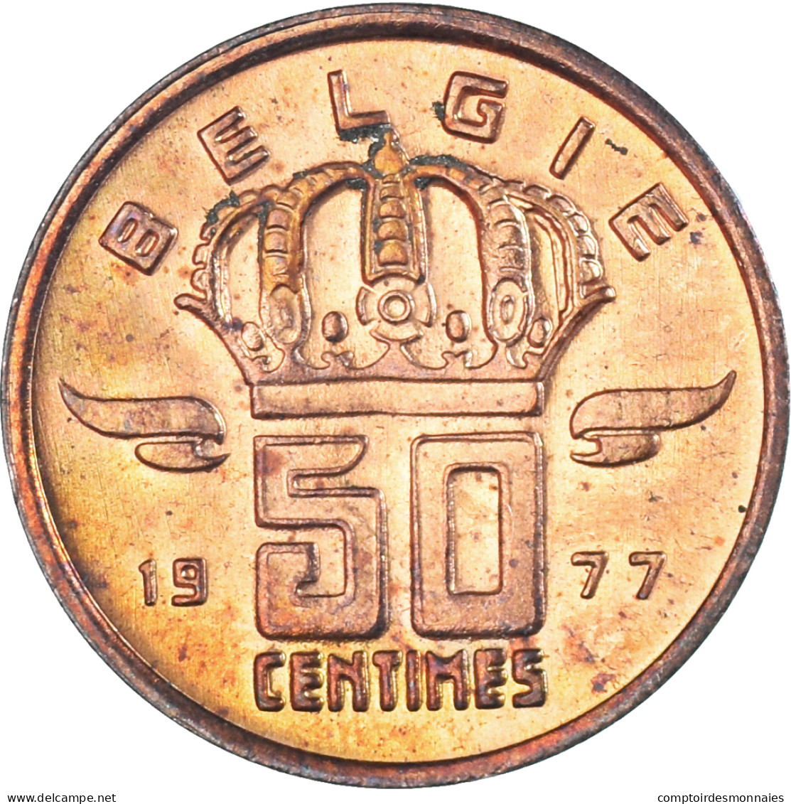 Monnaie, Belgique, 50 Centimes, 1977 - 50 Centimes